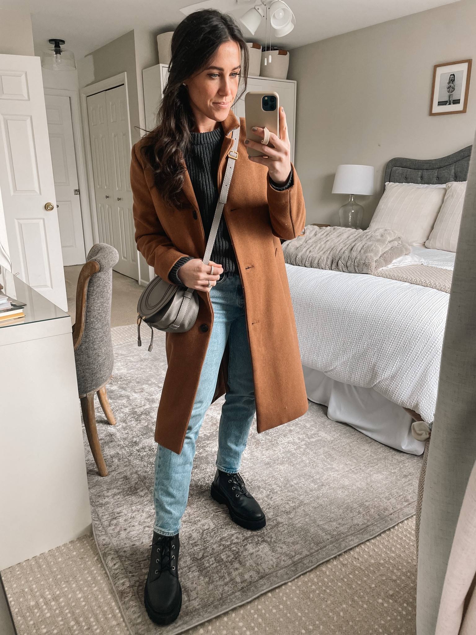 4.1.23
Dad coat- small
Quince cotton sweater- small
Levi’s- 26

#LTKSeasonal #LTKstyletip