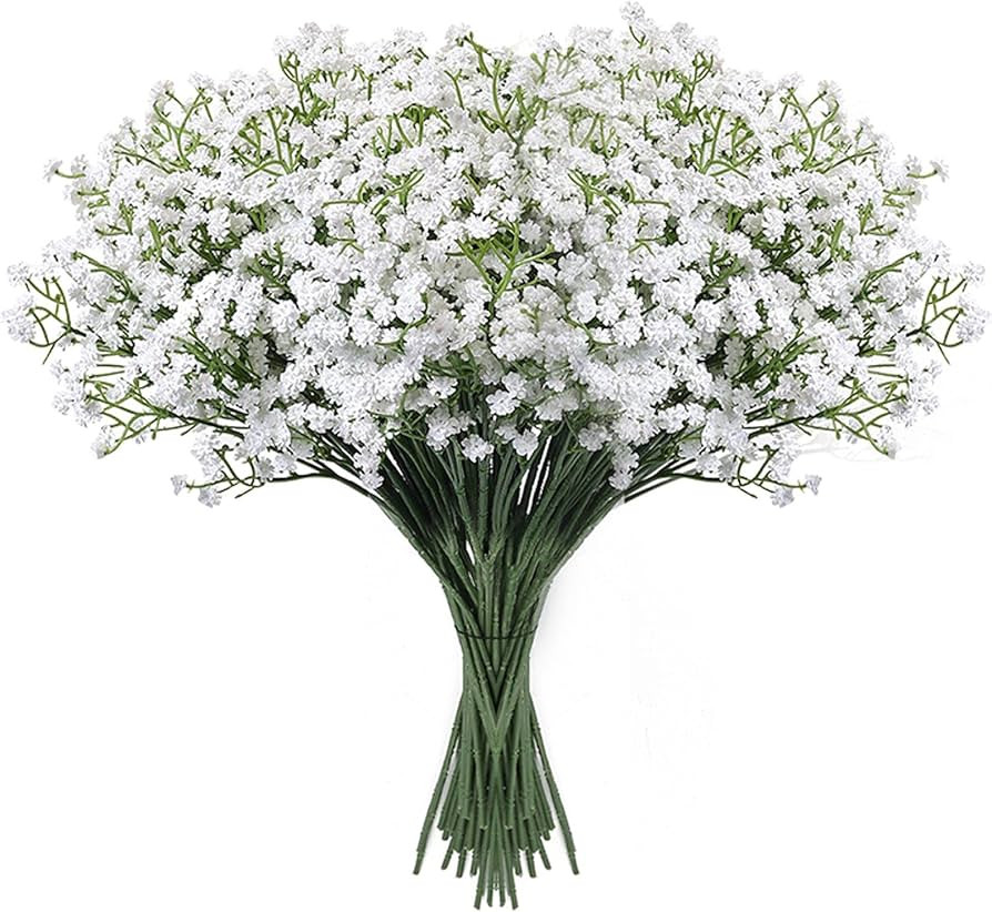 Babys Breath Artificial Flowers,18 Pcs Gypsophila Real Touch Flowers for Wedding Party Home Garde... | Amazon (US)