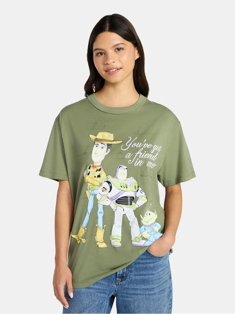 Toy Story Women's Gang Graphic Tee with Short Sleeves, Sizes XXS-XXL | Walmart (US)