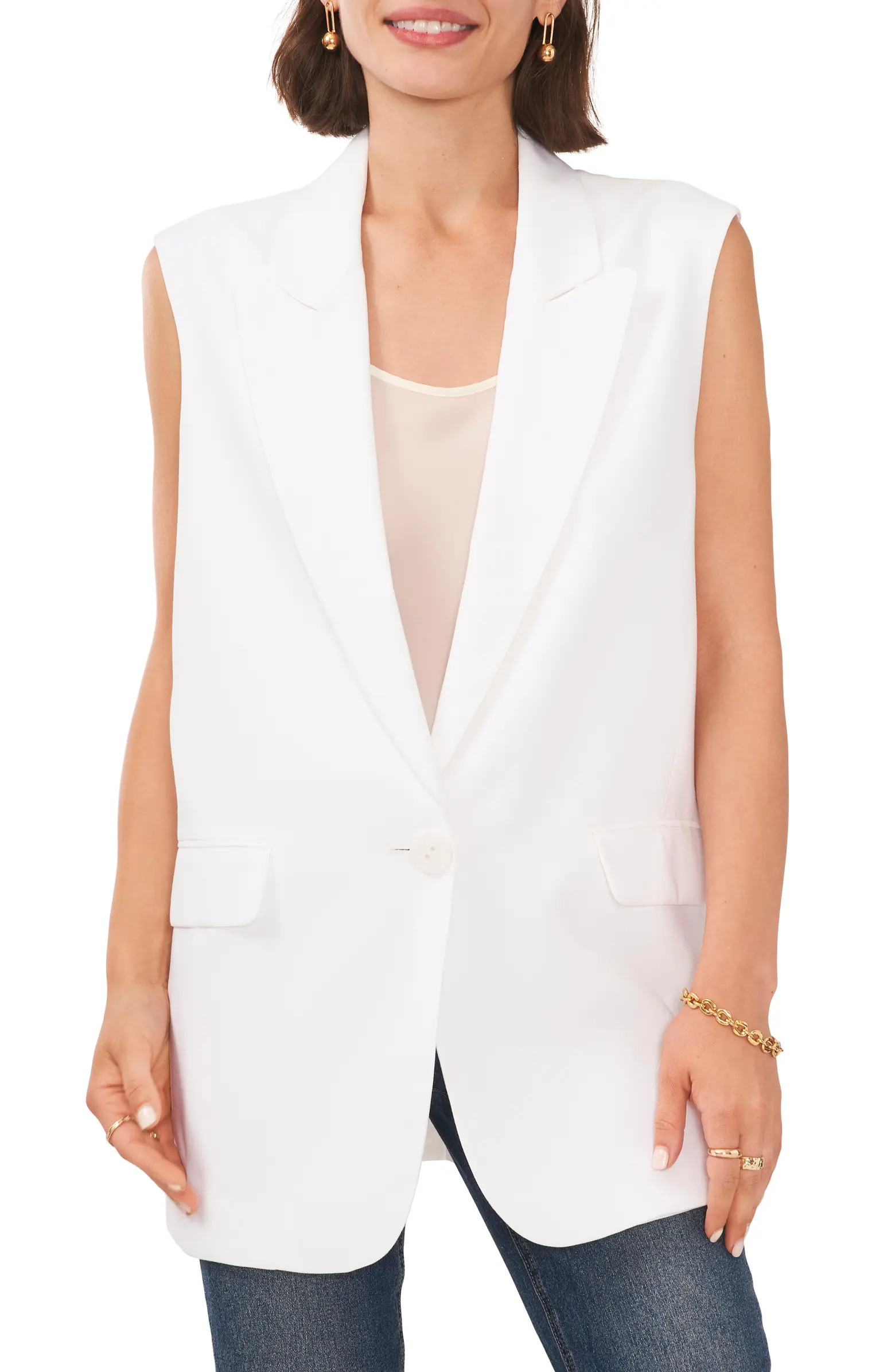 One-Button Blazer Vest | Nordstrom