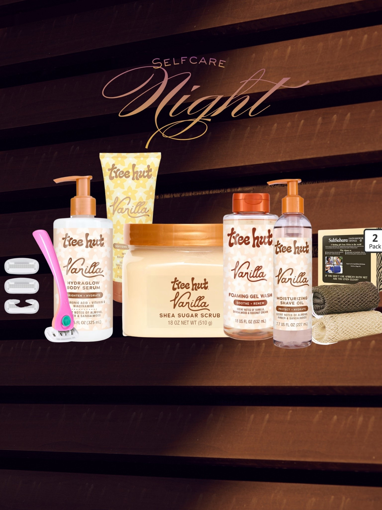 Self-care nights just hit different 🤍✨  

Lately I’ve been loving the Tree Hut Vanilla collection for the ultimate shower reset. The scent is warm, cozy, and a little sweet — like wrapping yourself in a soft vanilla cloud.  

My routine:  
• Vanilla Shea Sugar Scrub for the smoothest skin  
• Foaming Gel Wash for that clean, refreshed feeling  
• Hydraglow Body Serum for extra hydration  
• Moisturizing Shave Oil for the silkiest shave  

Paired with a good razor and an African bath net, it turns a regular shower into a full self-care moment.  

Because sometimes the best therapy is a hot shower, glowing skin, and a little “me time.” 🤍  

Everything is linked in my LTK! ✨

#LTKBeauty #LTKselfcare #LTKmorningroutine