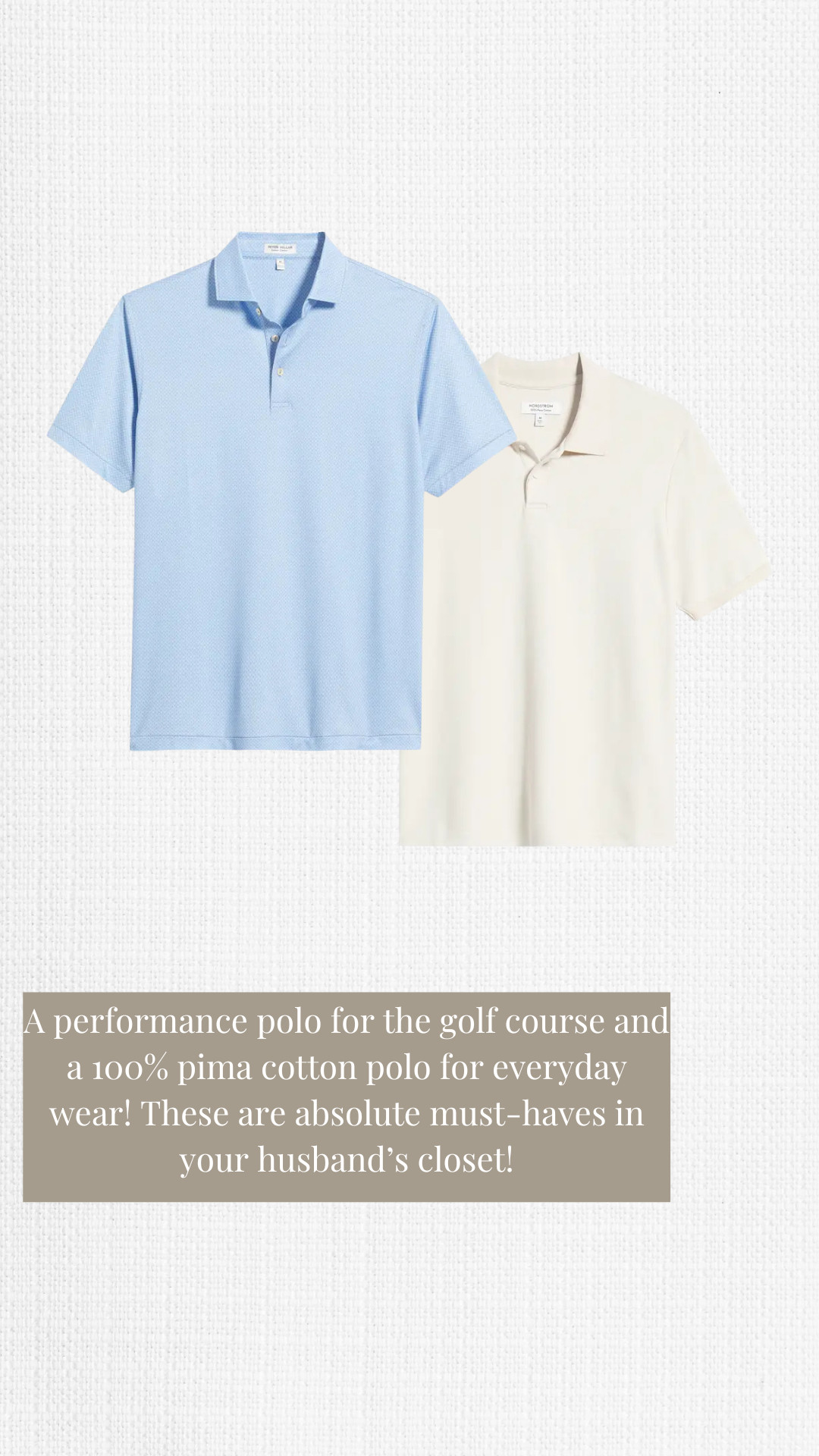 Your husband's closet needs these classic shirts! 

 