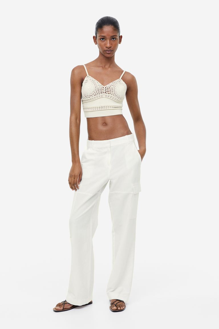 Linen-blend Cargo Pants | H&M (US + CA)