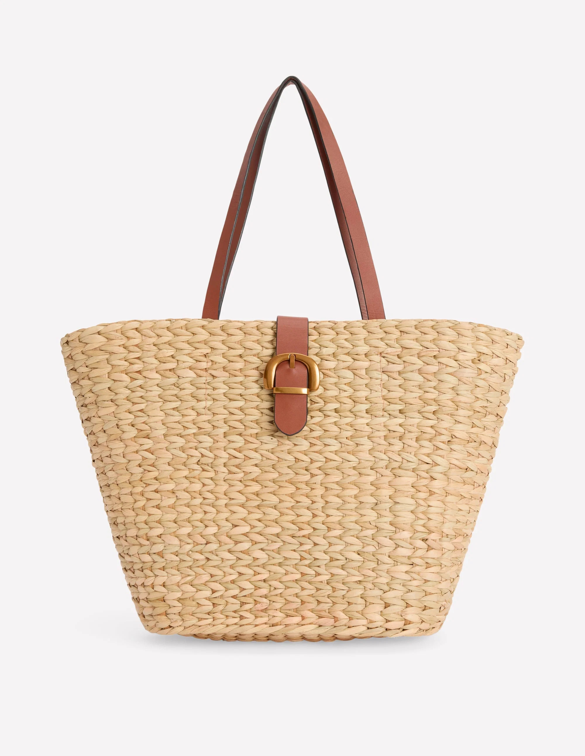 Buckle Tote-Natural Raffia | Boden UK