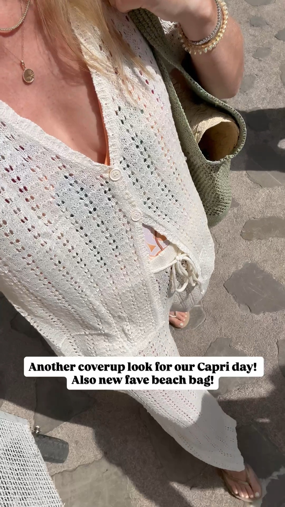 Amazon cover-up under $40 and my favorite new beach bag in the prettiest green color!￼

#LTKootd #LTKOver40 #LTKdayinmylife