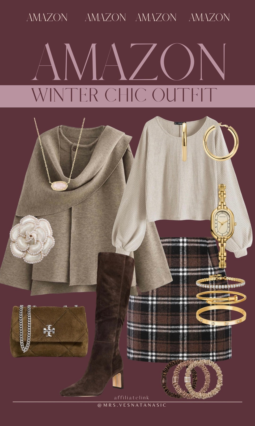 Amazon winter chic outfit! Add fleece lined tights under the skirt to stay warm and a wool coat! 

#winteroutfit #outfitidea #amazonfashion #amazonfinds #amazon #outfit #winterfashion #

#LTKMidsize #LTKootd #LTKGiftGuide