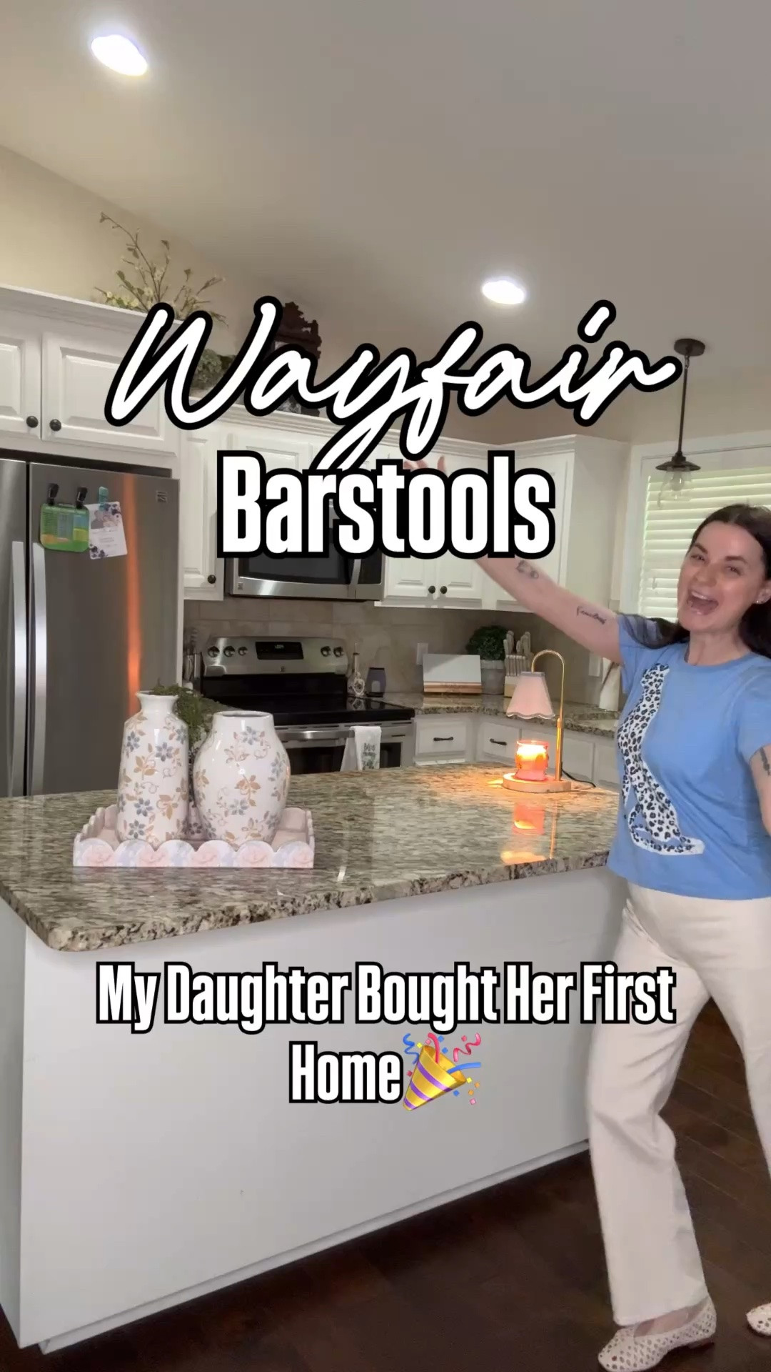 These bar stools were perfect for my daughter’s kitchen island. So modern and neutral but most importantly, very comfortable to sit in!

#LTKvlog #LTKHome