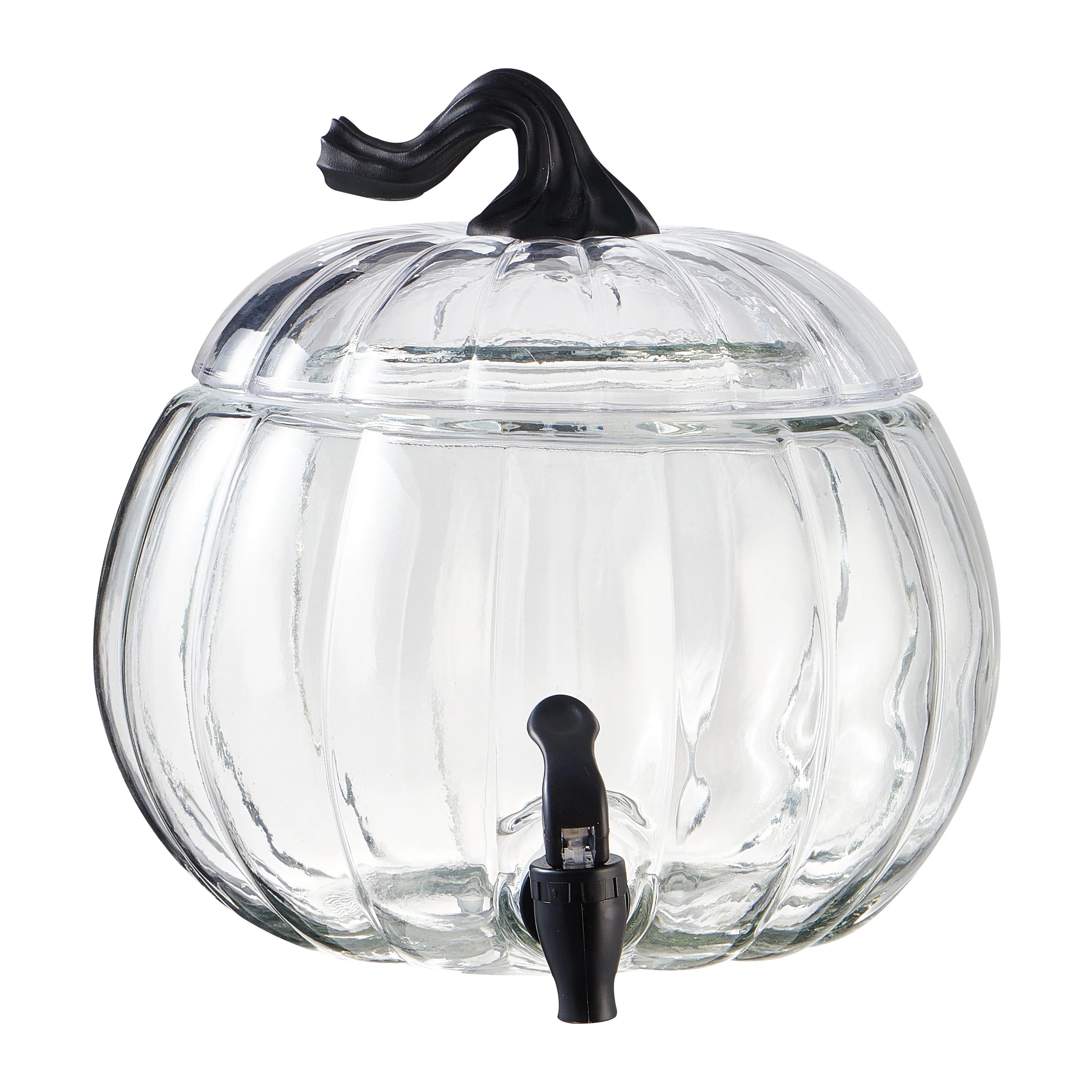 Way To Celebrate 1.5 Gallon Clear Pumpkin Glass Beverage Dispenser - Walmart.com | Walmart (US)