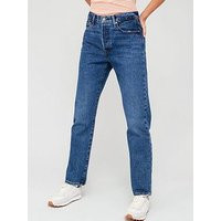 Levi's 501® Crop - Orinda Troy Horse - Blue, Blue, Size 27, Inside Leg 30, Women | Very (UK)