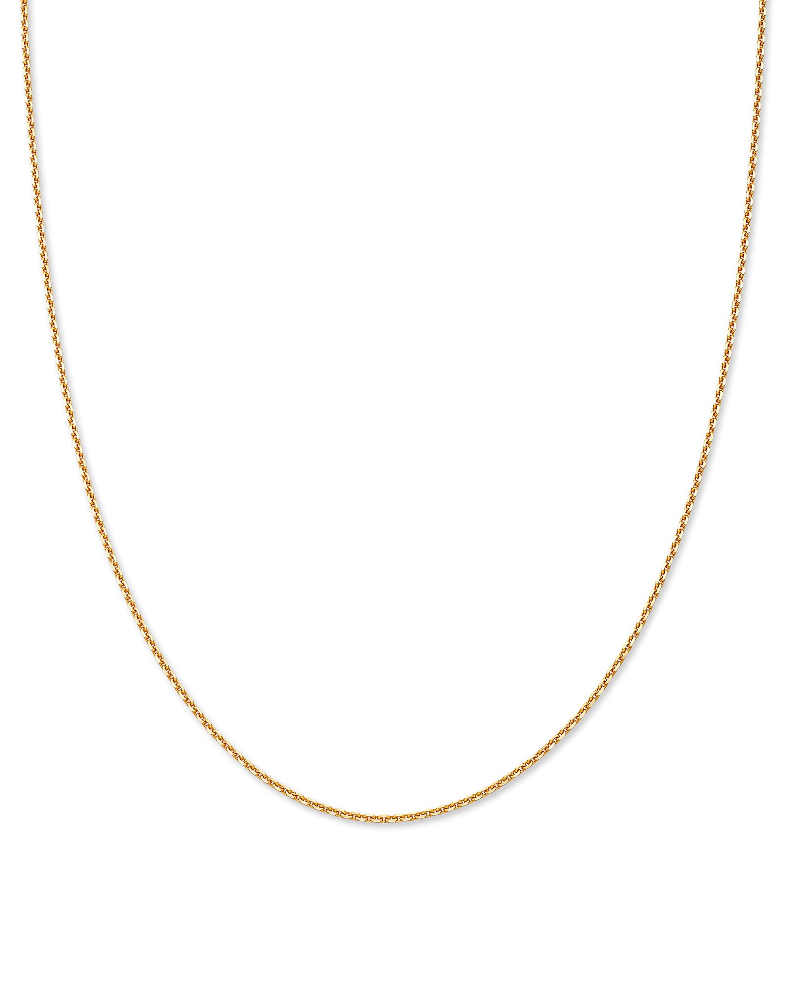 16” Thin Chain Necklace in 18k Gold Vermeil | Kendra Scott