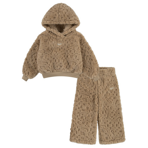 Girls Preschool Nike Nike Cozy Pullover Hood and Pants Set - Girls' Preschool Hemp/Hemp Size 6X | Kids Foot Locker (US)