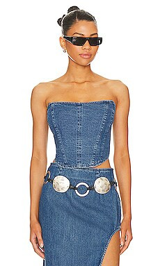 AFRM Bennet Top in Royal Blue Wash from Revolve.com | Revolve Clothing (Global)