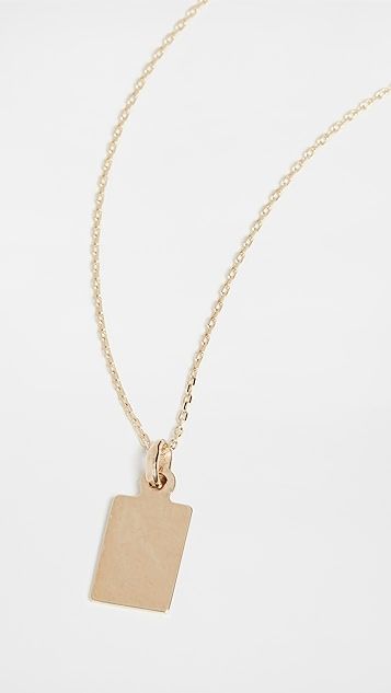 Klint ID Tag Charm Necklace | Shopbop