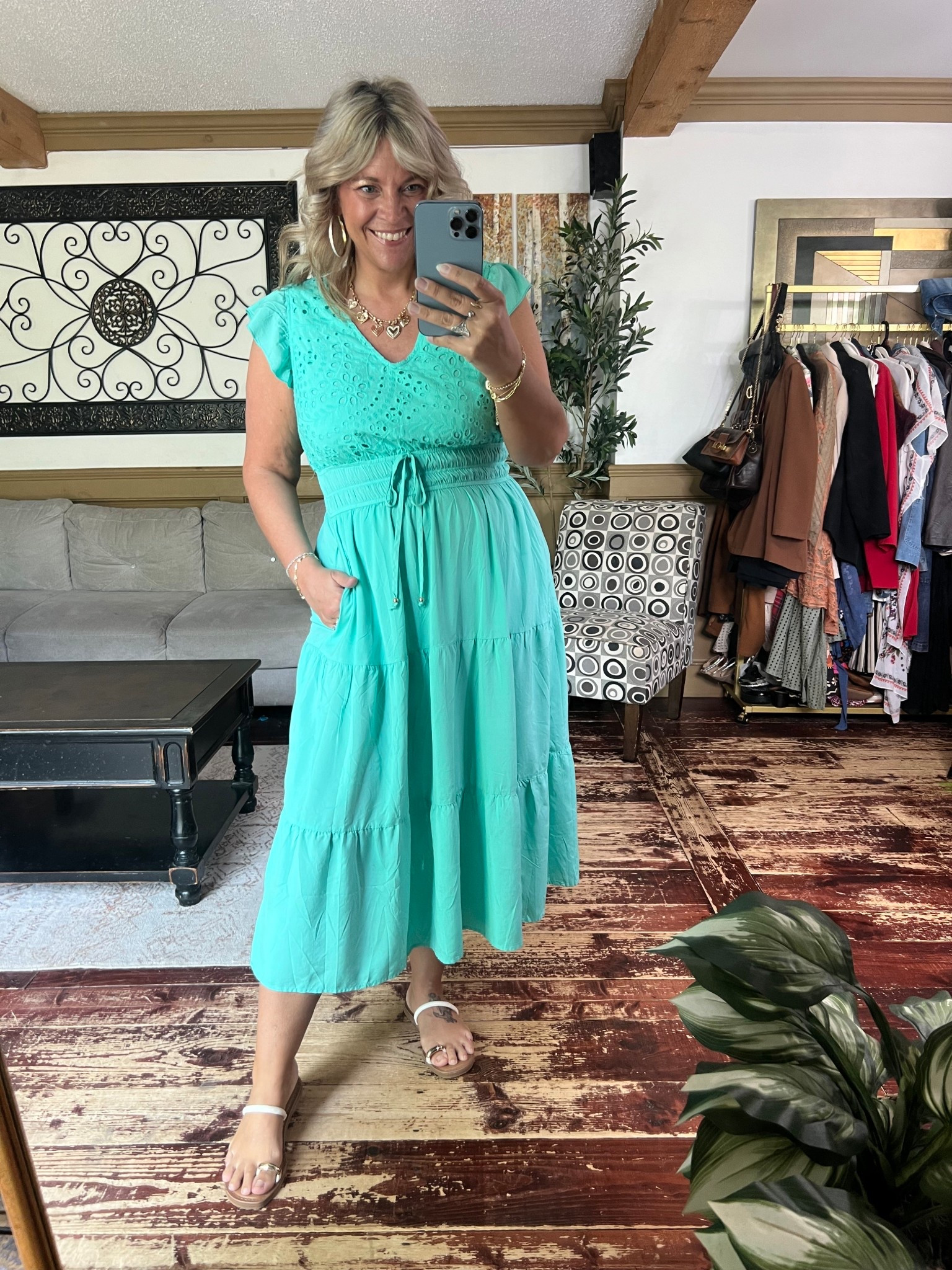 Cotton summer dress from Bloomchic. Wearing size 12 (just fits) 

#LTKSummerEdit #LTKStyleTip #LTKFindsUnder50
