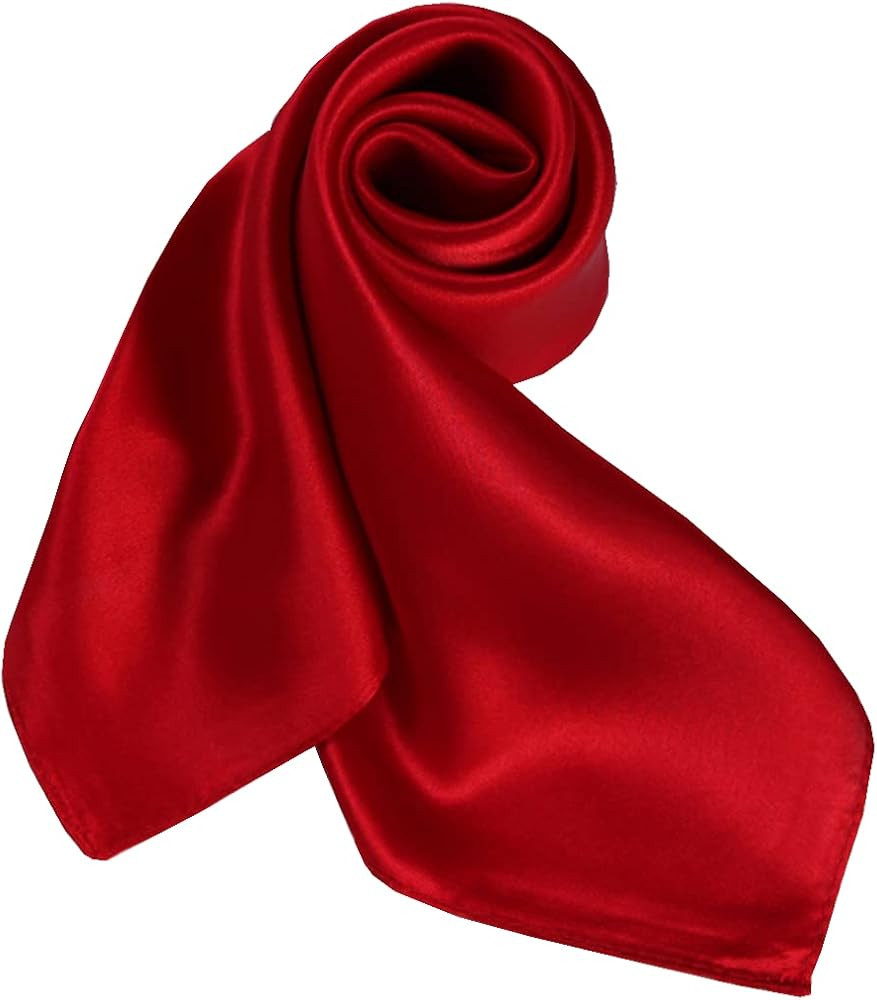 ANDANTINO 100% Pure Mulberry Silk Square Scarf for Hair-27'' Women Men Natural Silk Neckerchief D... | Amazon (US)