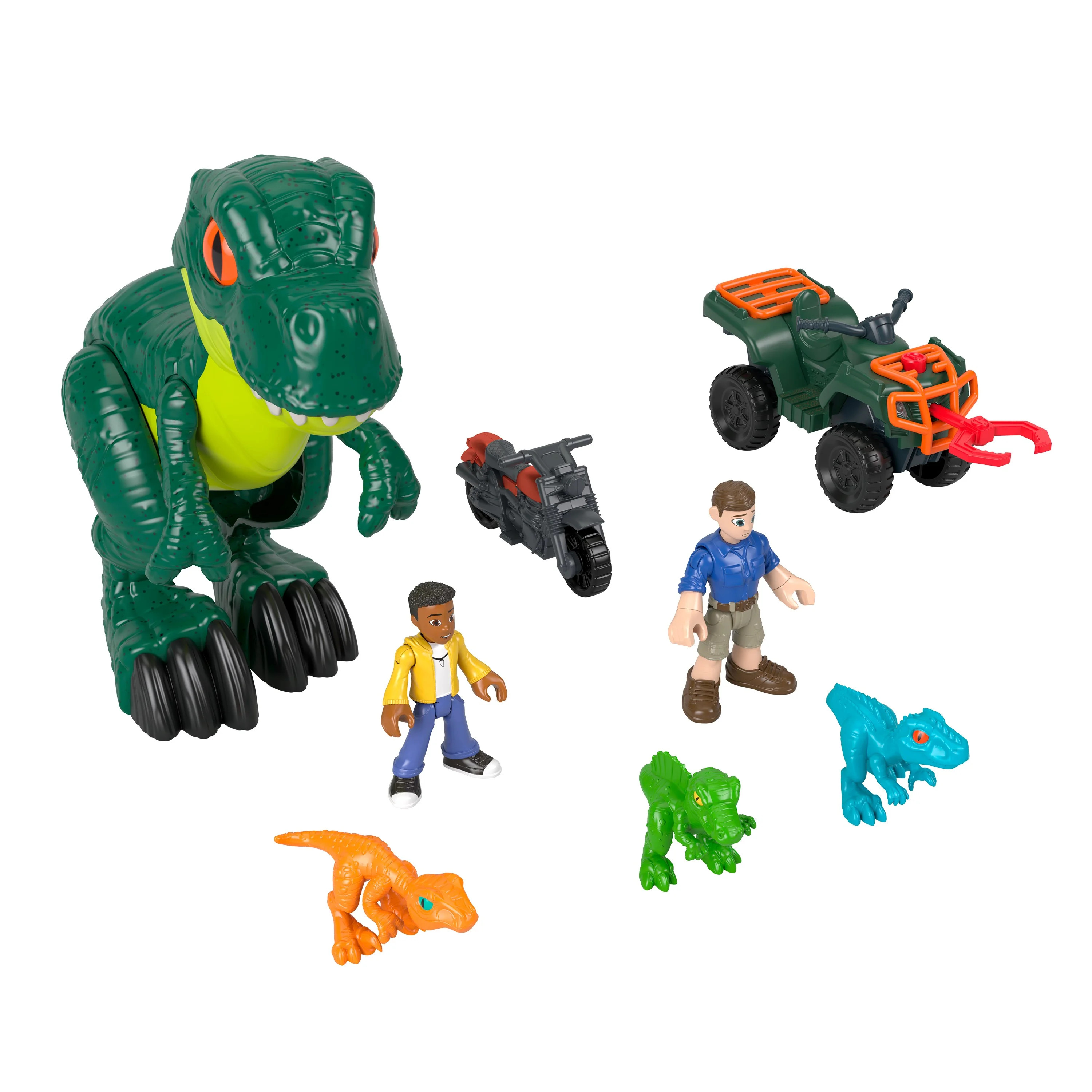 Imaginext Jurassic World Dino Pioneers Figure Playset with 4 Dinosaur Toys for Pretend Play - Wal... | Walmart (US)