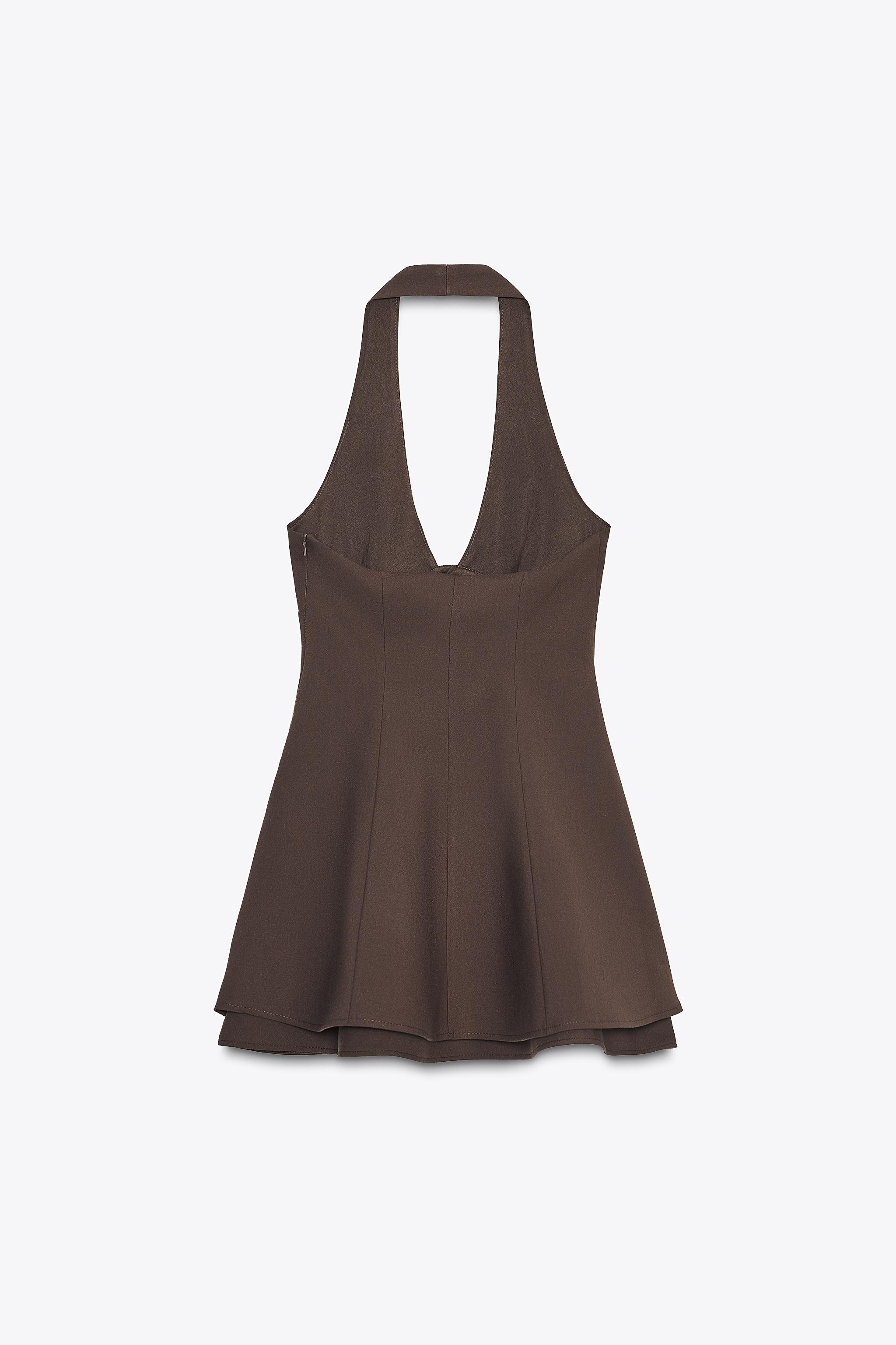 HALTER TWO-LAYER DRESS | Zara US