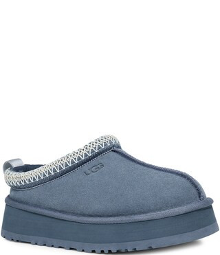 Tazz Suede Platform Clog Slippers | Dillard's