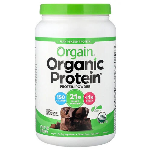 Orgain, Organic Protein™ Powder, Creamy Chocolate Fudge, 2.03 lb (920 g) | iHerb