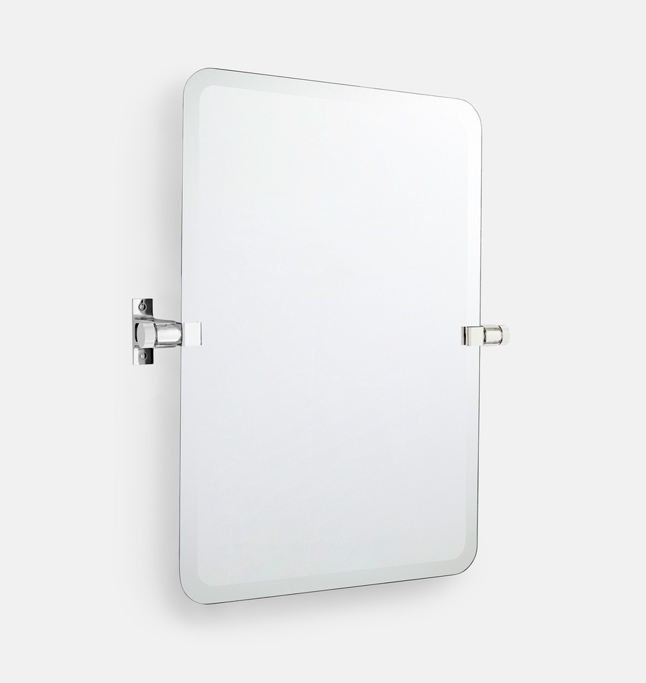 West Slope Frameless Rounded Rectangle Pivot Mirror | Rejuvenation