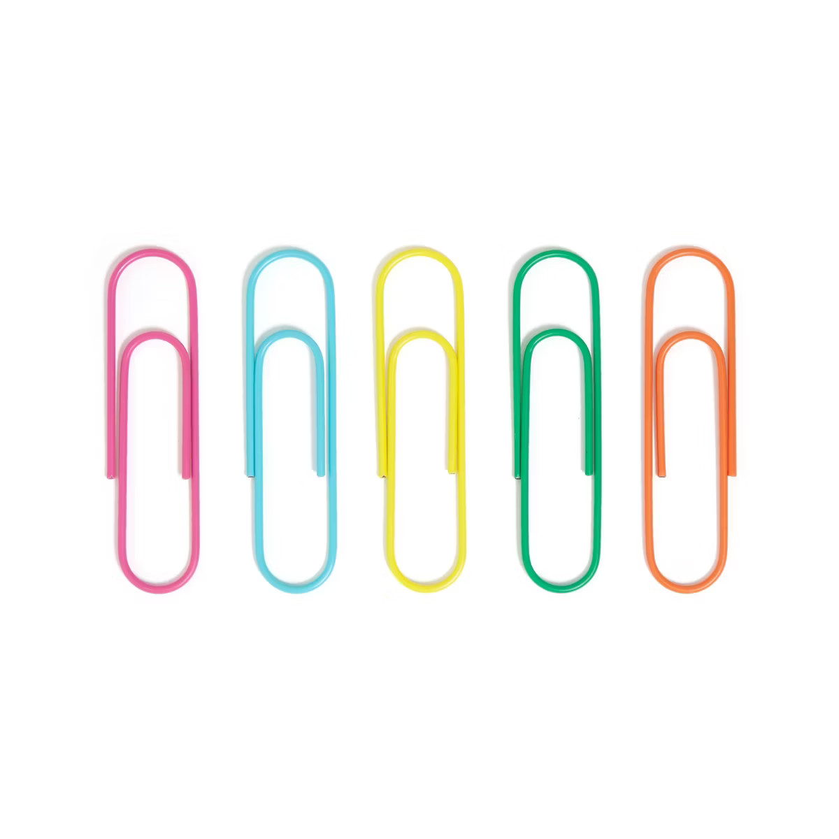 U Brands 5ct Jumbo Paper Clips Brights | Target