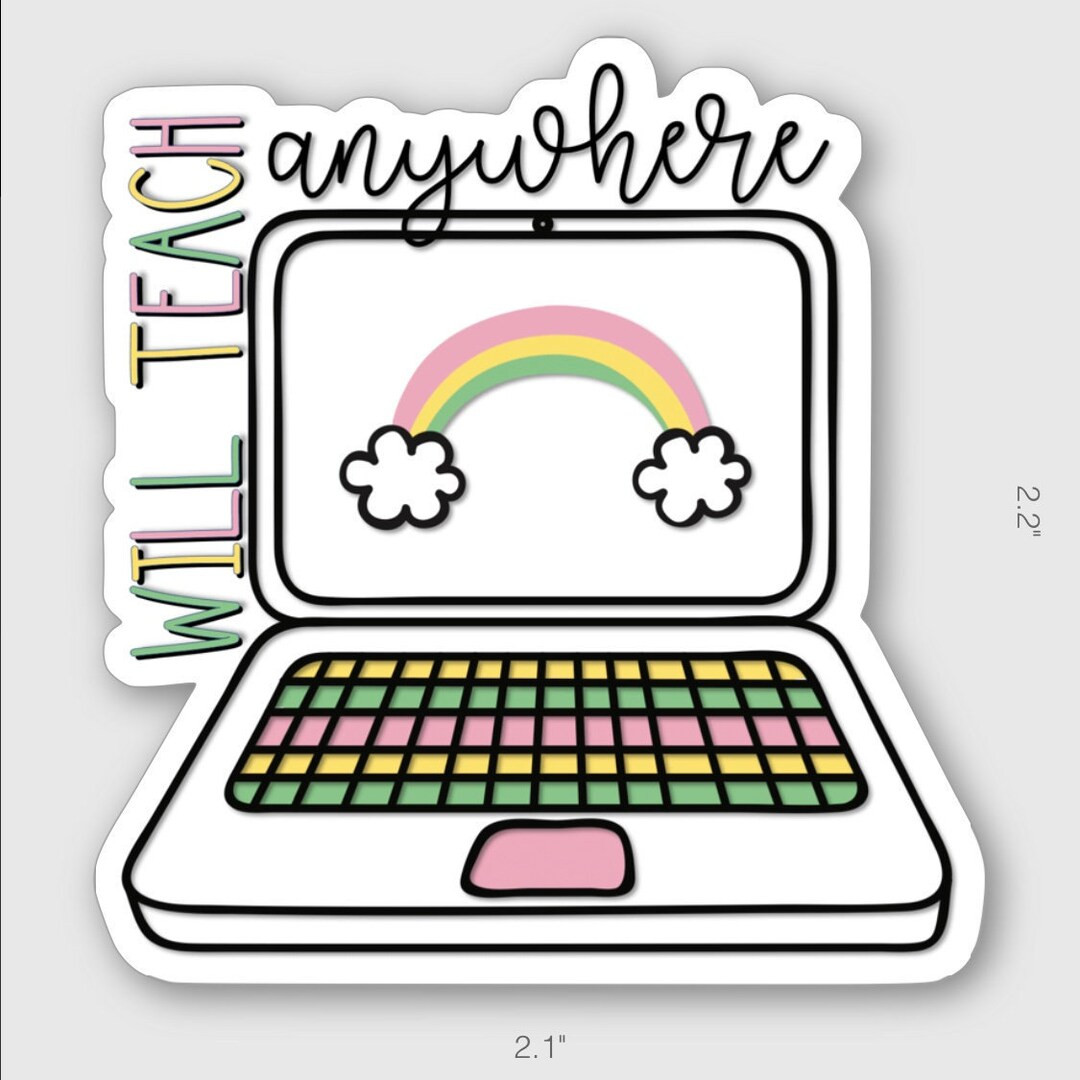 Will Teach Anywhere, Teacher Sticker | Etsy (US)