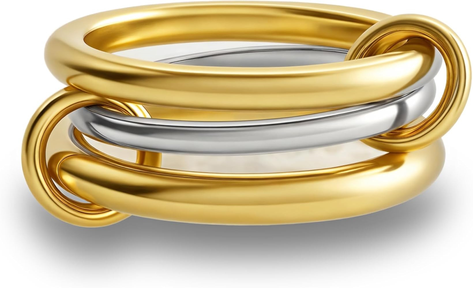 Stackable Rings for Women Non Tarnish,Dainty 18k Gold Plated CZ Cubic Zirconia Rings,Silver and G... | Amazon (US)