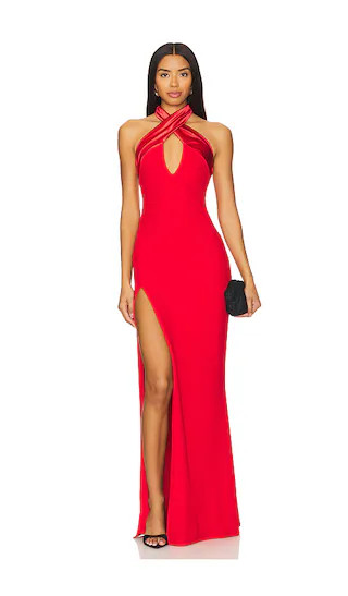 Renaissance Gown in Red Black Tie Wedding Guest Dress Black Tie Dress Black Tie Optional Fall  | Revolve Clothing (Global)