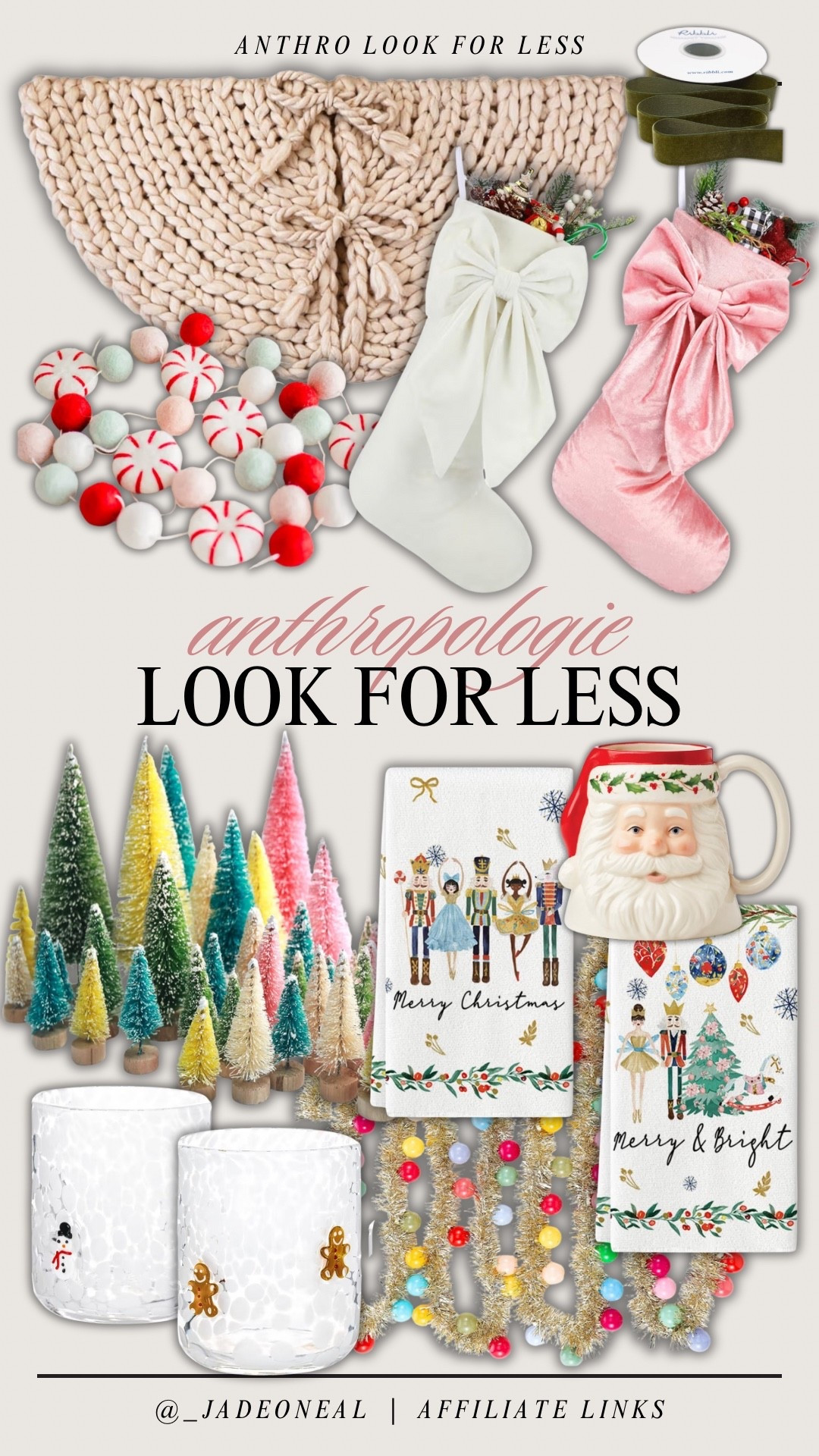 Anthropologie // CHRISTMAS look for less on Amazon!!

Seasonal Christmas, colorful trees, stockings, bows, garland towels, cups tree skirt 

#LTKHoliday #LTKSeasonal #LTKFindsUnder100