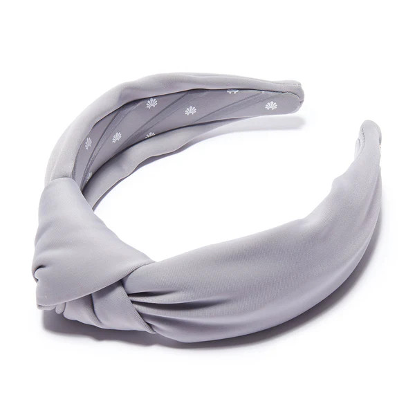 PEWTER NEOPRENE KNOTTED HEADBAND | LELE SADOUGHI