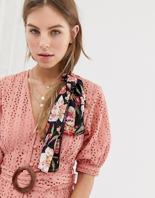 Liars & Lovers abstract floral print headscarf | ASOS US