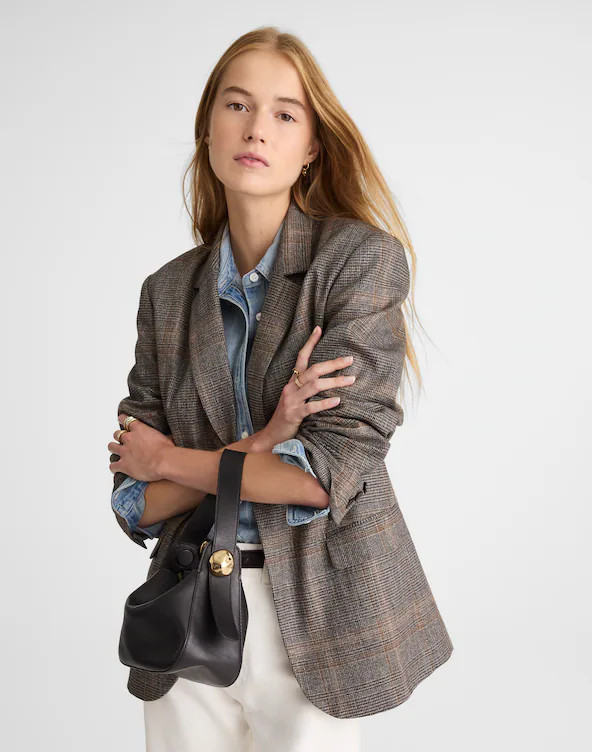 The Sculpted Metal Wristlet Bag | Madewell