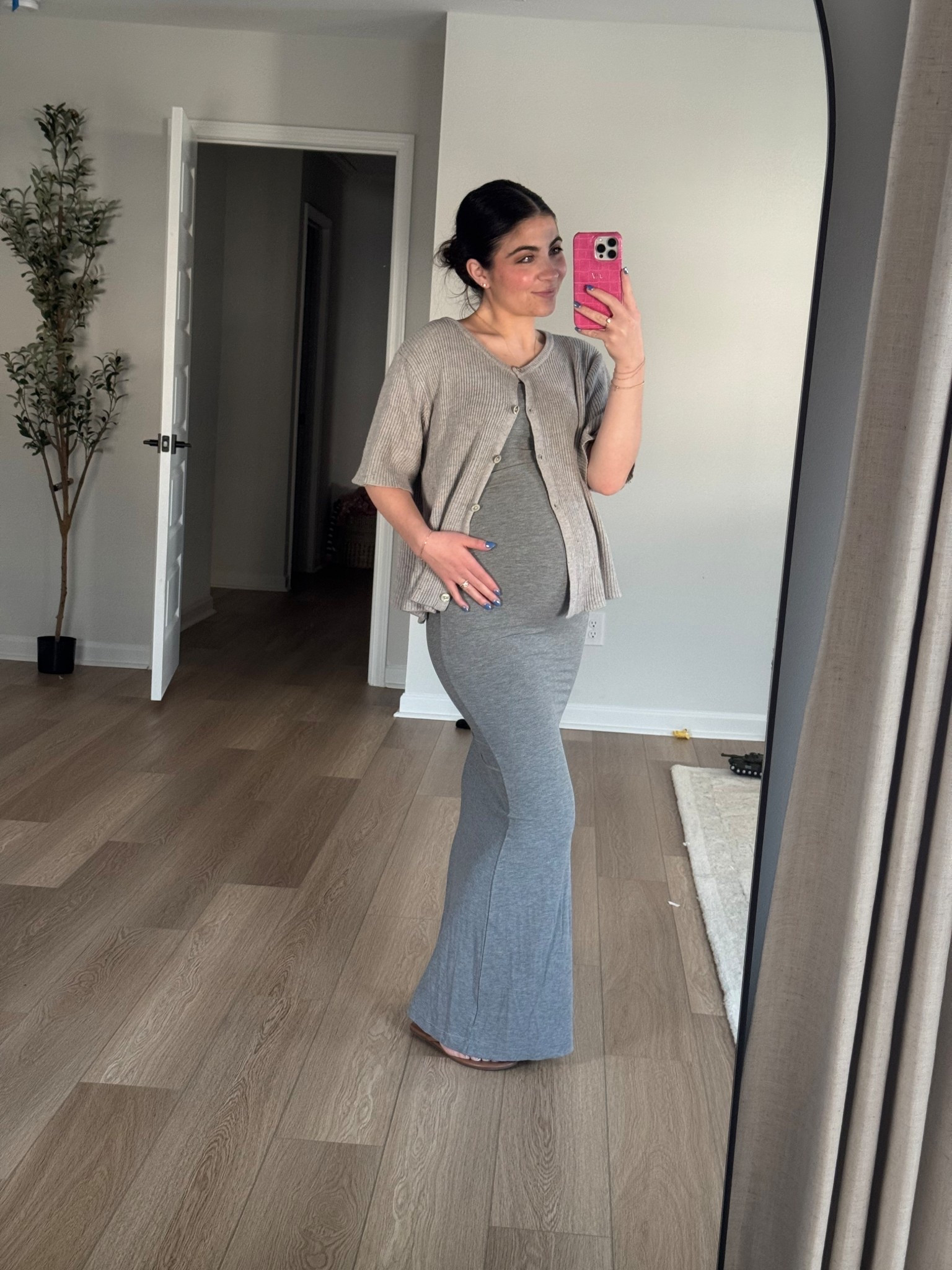 Skims maxis will be my uniform this summer 🫡 #ootd #bumpstyle #bumpootd #momsoftiktok #momlife #pregnancy #fashion #amazonfinds #skimsdress 

#LTKU #LTKPetite #LTKBump