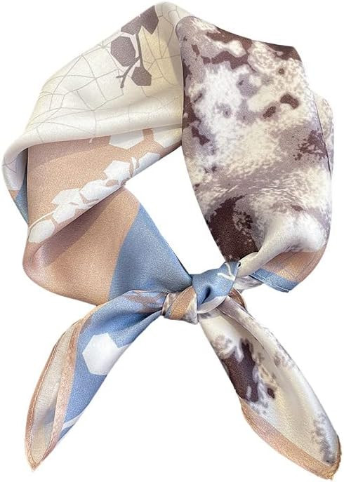 MEISEE Mulberry Silk Scarfs Women Small Square Scarf 21" x 21" Breathable Lightweight Neckerchief... | Amazon (US)