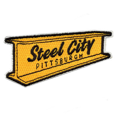 Pittsburgh Steel City Beam Embroidered Iron On Patch  | eBay | eBay US