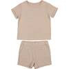Grid Short Set, Sand | Maisonette