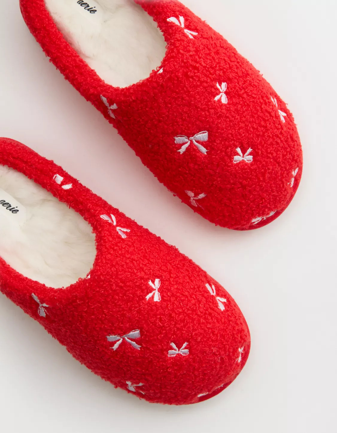 Aerie Sherpa Scuff Slippers | Aerie