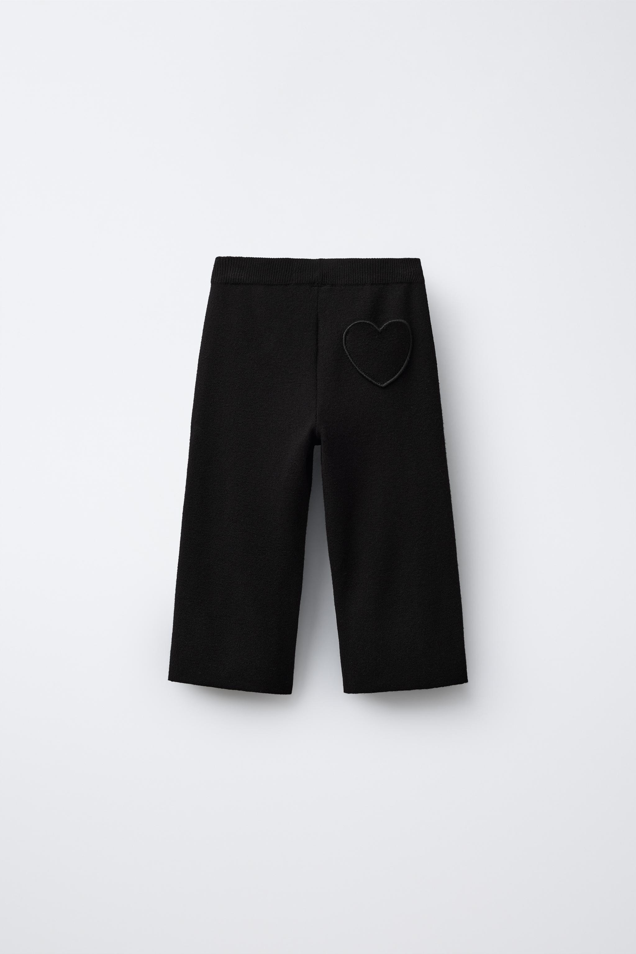HEART STRAIGHT LEG KNIT PANTS | Zara US