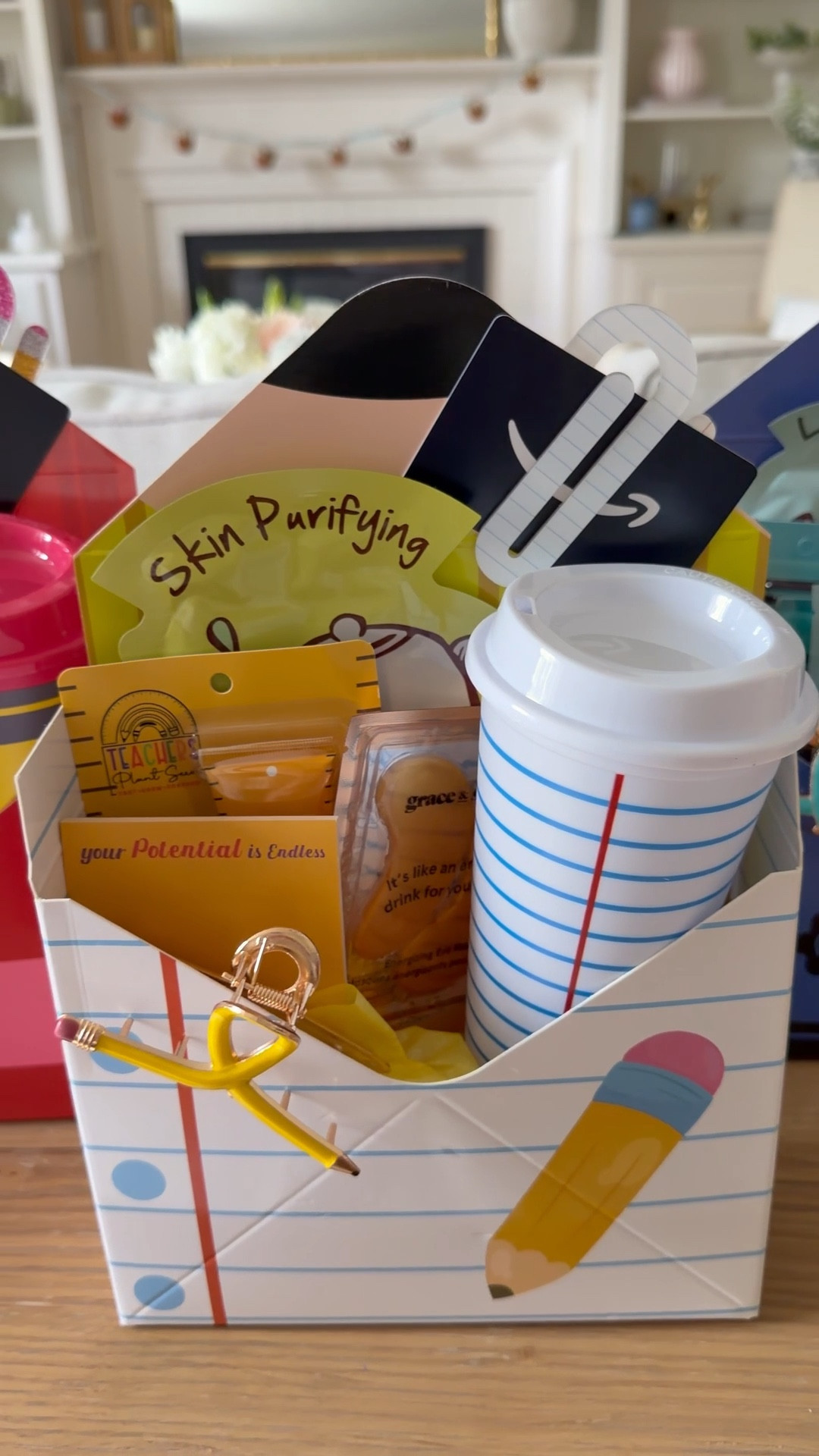 How adorable are these teacher appreciation gift boxes?! I found the cutest color-coordinated treats to put in them to make the wonderful teachers feel spoiled for Teacher Appreciation Week!

#LTKHome #LTKSeasonal