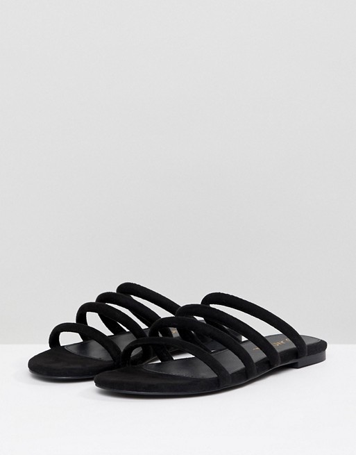 Monki multi strap sandals in Black | ASOS US