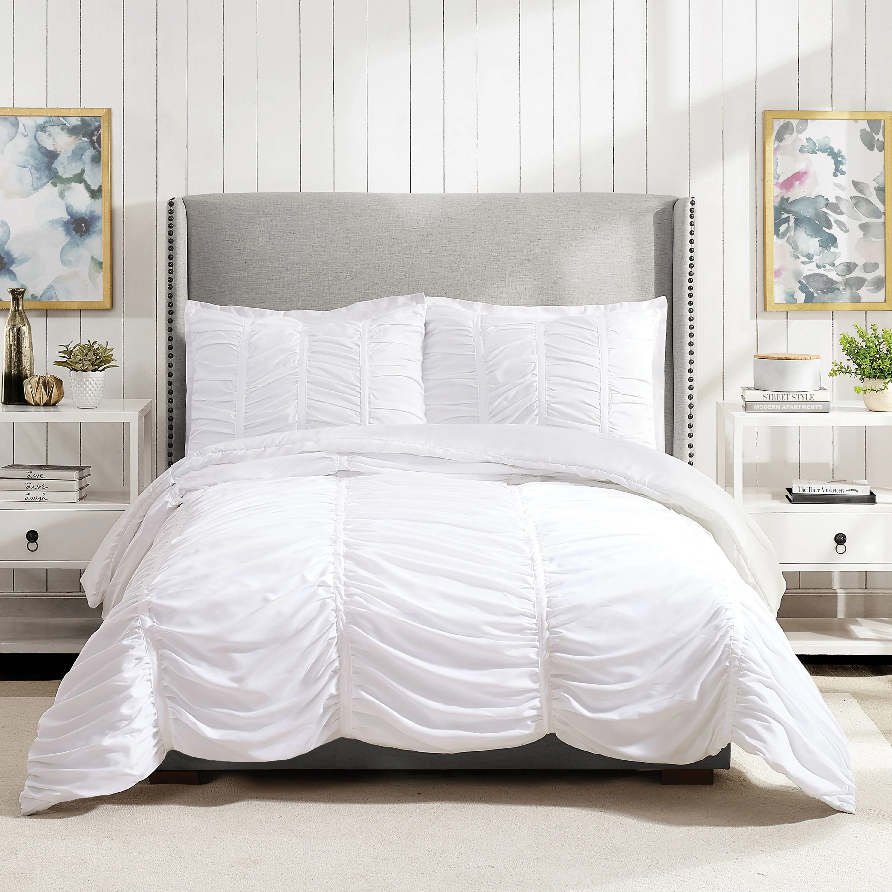 Chic Home Chiron 3-Piece Solid Comforter Set, Queen, Camel | Walmart (US)