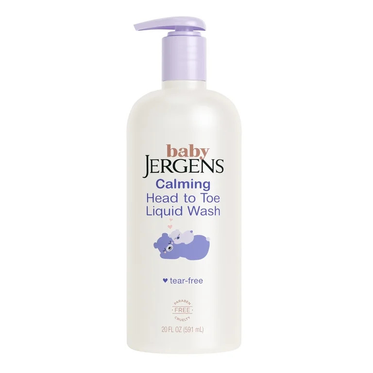 Baby Jergens Calming Head to Toe Liquid Baby Wash, Body Wash and Shampoo, Tear Free, 20 fl oz | Walmart (US)