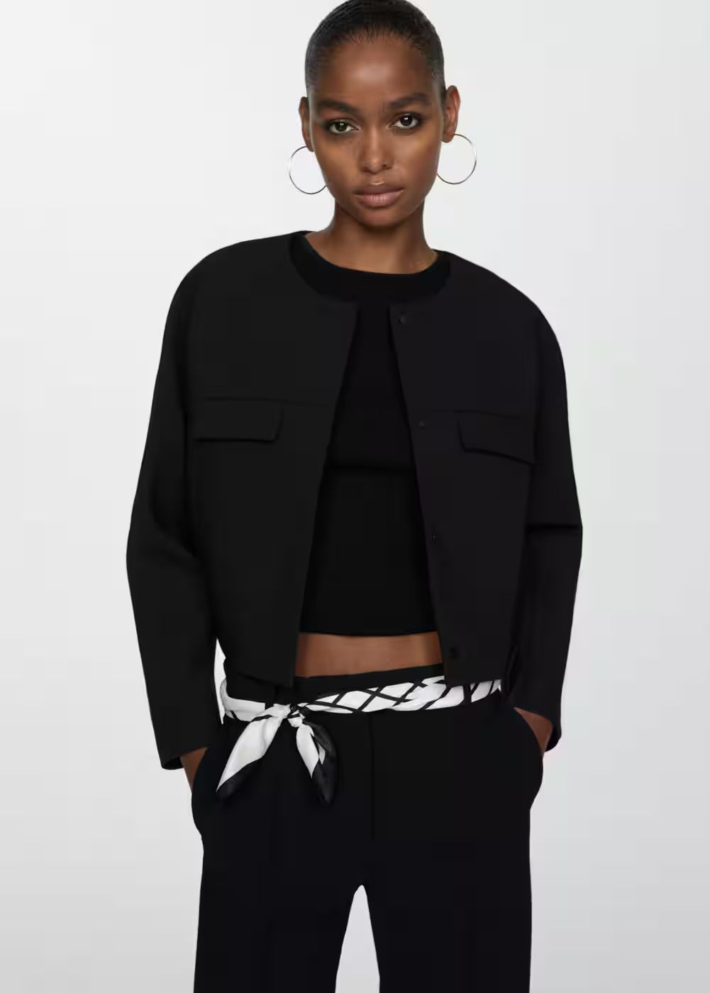 Lapel detail jacket -  Women | Mango United Kingdom | MANGO (UK)