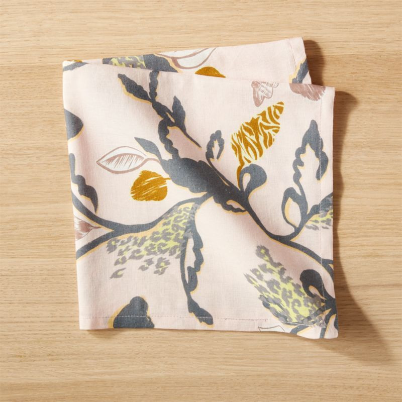 Pink Floral NapkinCB2 Exclusive In stock and ready to ship.ZIP Code 33101Change Zip Code: SubmitC... | CB2