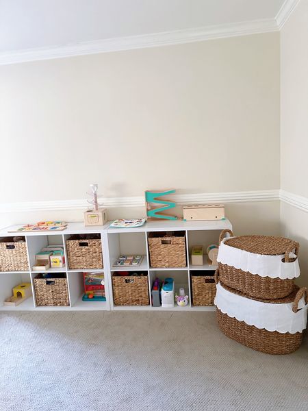 This little corner of our playroom is finally coming together. Lots of affordable organization! We love these shelves from target. We also have them in the nursery! 

#LTKfamily #LTKfindsunder100 #LTKkids