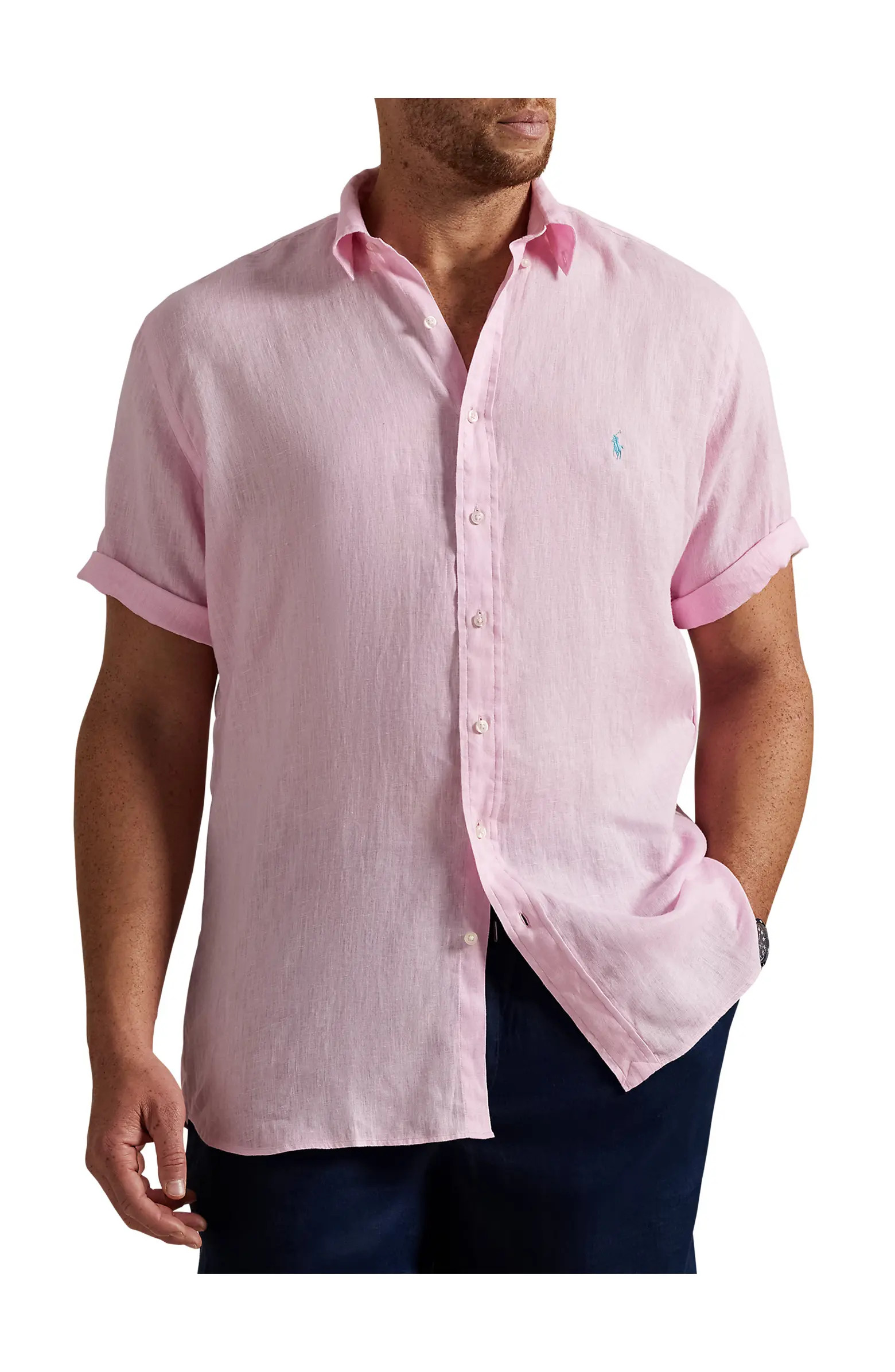 Big & Tall Linen Sport Shirt | Nordstrom