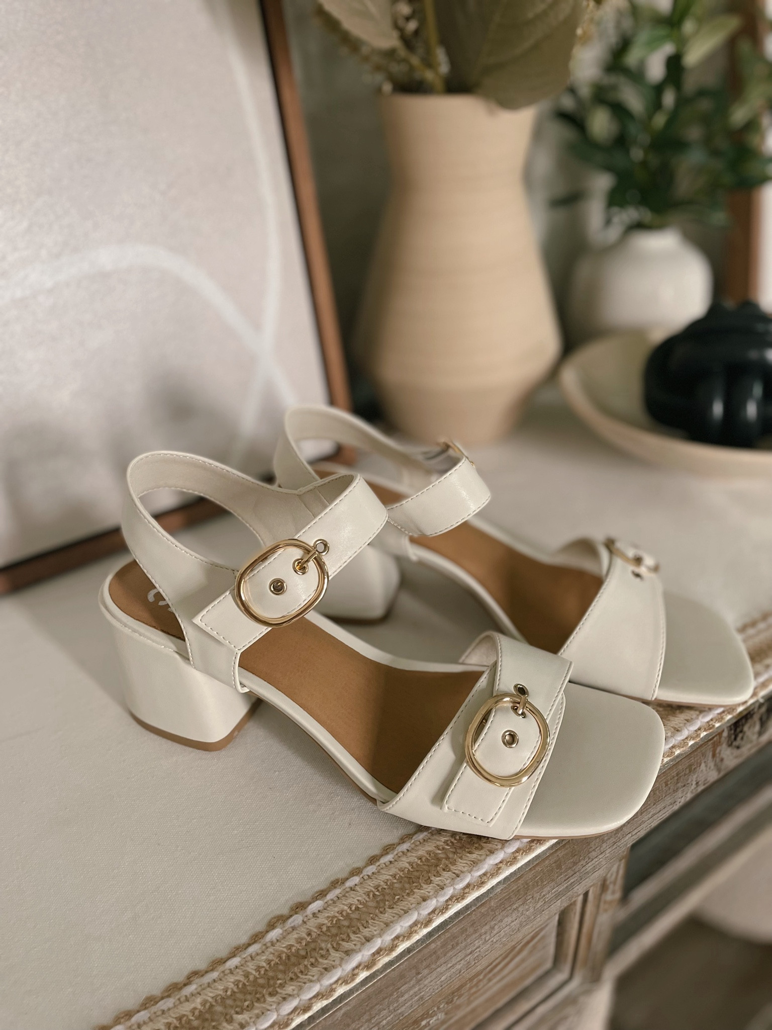 Walmart block heels, I wear a size 9 1/2 in these! SO COMFY!! Great spring wedding guest shoes too 

#LTKfindsunder50 #LTKshoecrush #LTKwedding
