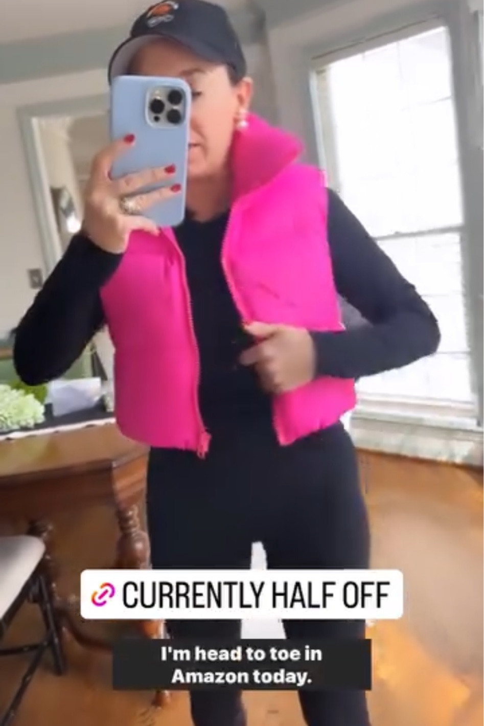 Cropped puffer vest 