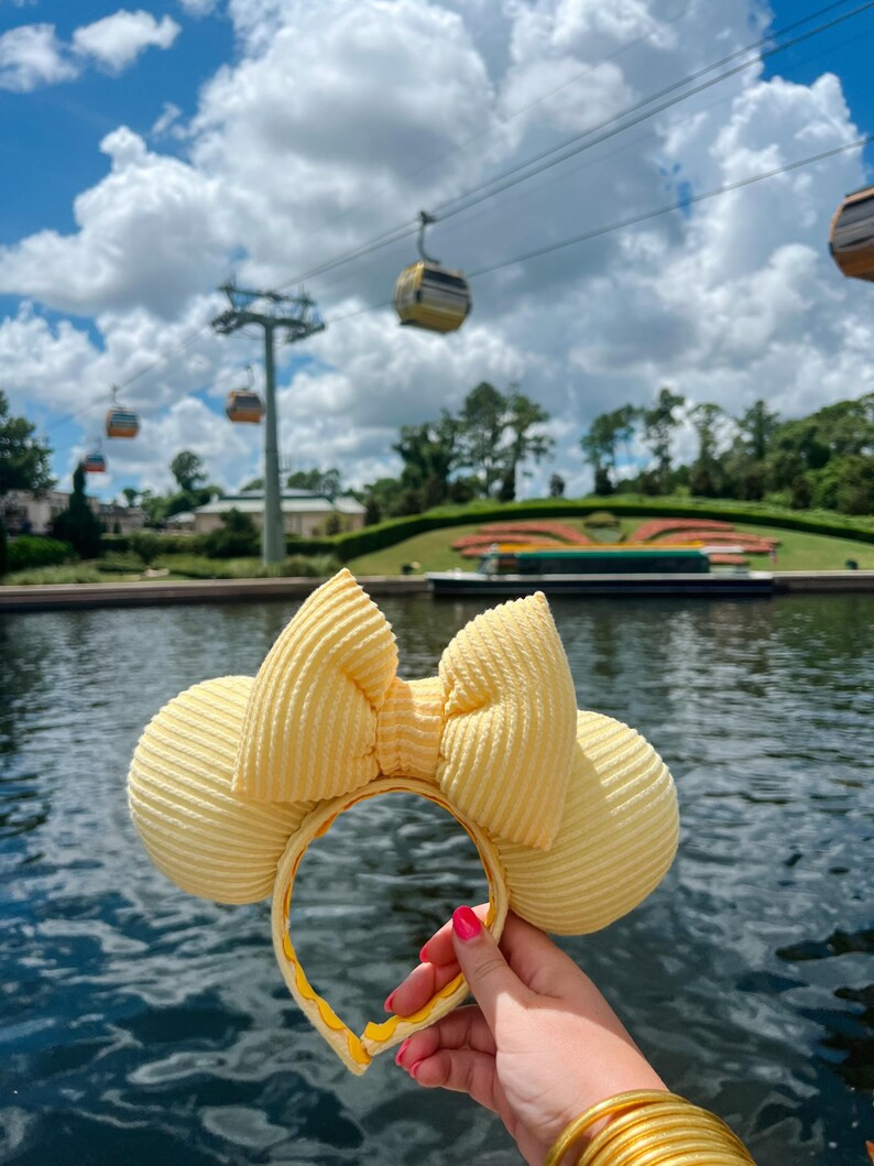 Yellow Ribbed Mouse Ears - Etsy | Etsy (Global)