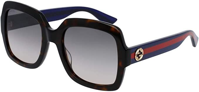Gucci GG0036S Rectangle Sunglasses For Women+FREE Complimentary Eyewear Care Kit | Amazon (US)